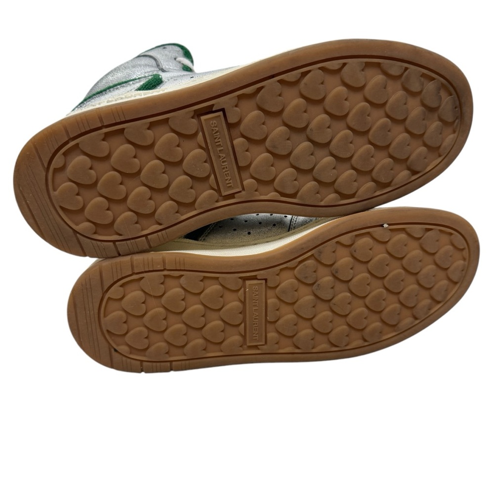 Saint Laurent SL80 High Top Sneakers Metallic - Picture 7 of 9